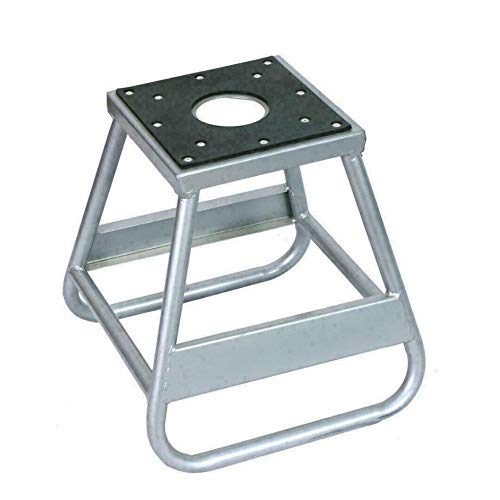 Tinkertory Motorcycle Motocross Dirt Bike Steel Stand Platform, 1000 LB, Silver