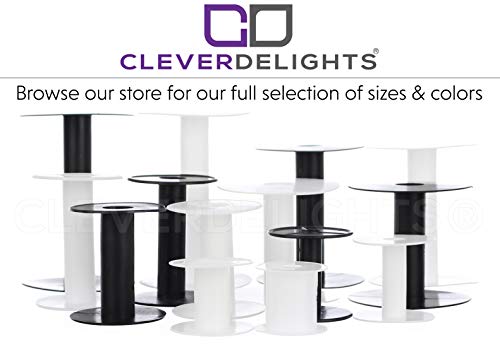 CleverDelights 2" White Plastic Spools - 32 Pack - Empty Spools - Crafts Thread Cord Wire Rope Chain Roll - 2 Inch