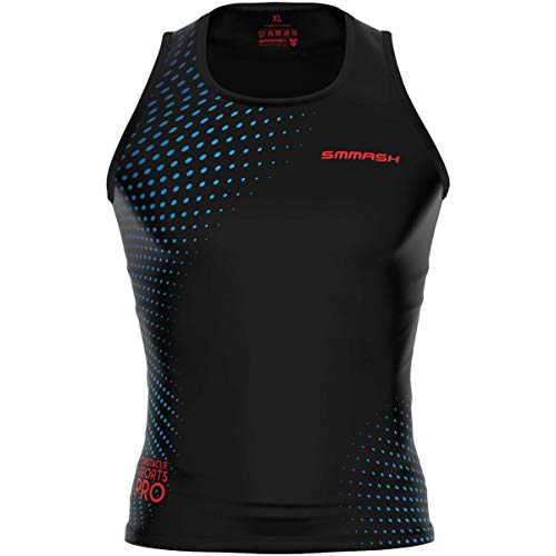 SMMASH Ospro Top Tank Sportivo Uomo, Professionale Canotta Palestra Uomo, Fitness, Crossfit, Raspirante e Leggero, Materiale Antibatterico, Prodotto nell Unione Europea (M)