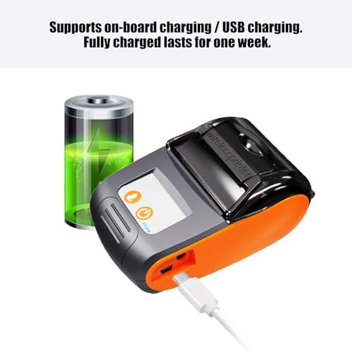Image of Compactly Thermaled Printer with High Resolution Printing for Offices and Home Use Handheld Label Printer