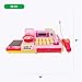 Boley Pink Pretend Cash Register Playset - 19pc Playset for Kids with Toy Scanner and Toy Credit Card Reader