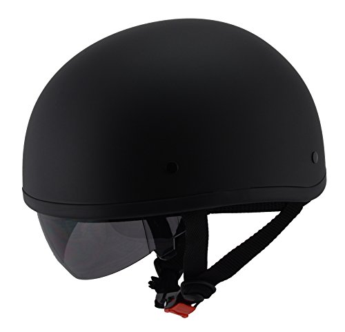 Milwaukee Performance Helmets Unisex-Adult Half Air Stream Helmet (Matte Black, Large)