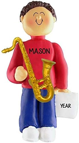 Saxophone Personalized Music Ornament
