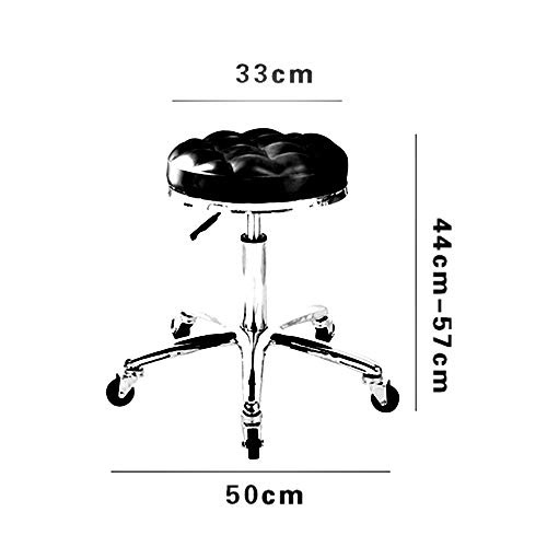 Bar stool chromé à hauteur réglable avec coussin rond de 13 pouces