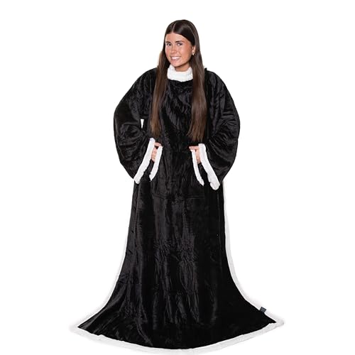 Image of Snuggie The Original Wearable Blanket With Sleeves & Pockets | Cozy Oversized Throw for Adult Men & Women | One Size, 71x54