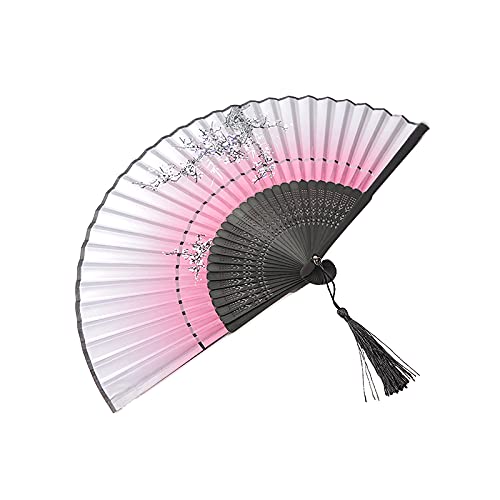 DUO ER Estilo japonés Señoras de bambú de bambú con Ventiladores de Mano al por Mayor más Barato de Baile Personalizado Fan de la decoración casera Antigua de la Boda