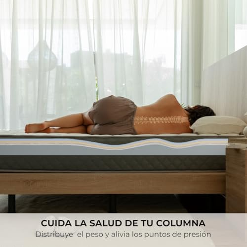 Variante de ZZ DON DESCANSO Colchón 90x190 Viscoelástico Mulhacen Gris