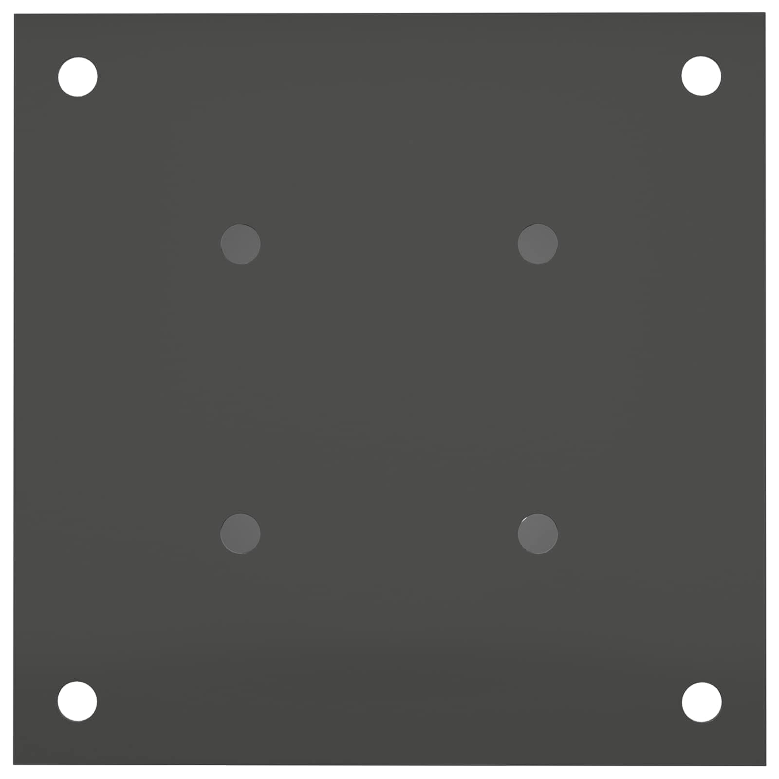 12 x kotwa gruntowa okrągła 18 x 18 x 15 cm, metalowa, antracytowa – wytrzymały śledź do mocowania palenisk i konstrukcji ogrodowych