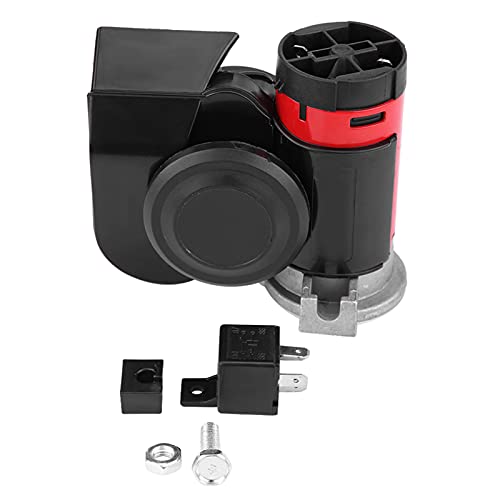 Ultra compacte dubbele luchthoorn, 12V 139DB ruwijzer kunststof elektronische slak hoorn duurzame luide elektronische slak met bevestigingsbeugel voor motorjacht boot waterdichte hoes - Image 7