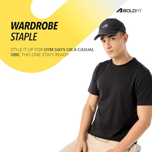 Image of Boldfit Tshirt for Man, Crew Neck Regular Fit Mens Tshirt, Half Sleeves Plain Soft Cotton Blend T Shirt, Breathable Everyday Comfort, Timeless Style & Fade-Resistant Fabric Ideal for All Body Types