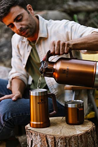 Image of STANLEY Stay-Chill Beer Stein 24 oz | Heavy Duty Big Grip Handle | Beer Tumbler Drink Cup, Holds 2 Cans | Insulated Stainless Steel Party Mug | BPA-Free | Maple