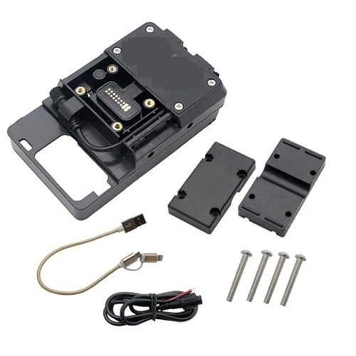 Support GPS Moto BMW R1200GS Fixation Anti-Vibration avec Prise de Recharge USB pour Mobile
