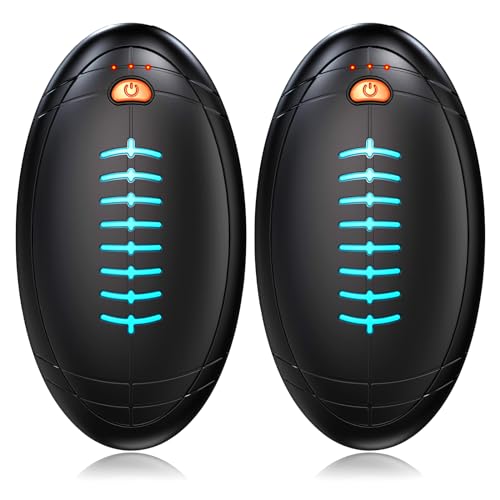 Hand Warmers Rechargeable, AI Smart Chip Temperature Control Pocket Electric Handwarmers, 2 in 1 Electric Football Hand Warmer for Outdoor Golf Hunting Camping, for Men Women Kids