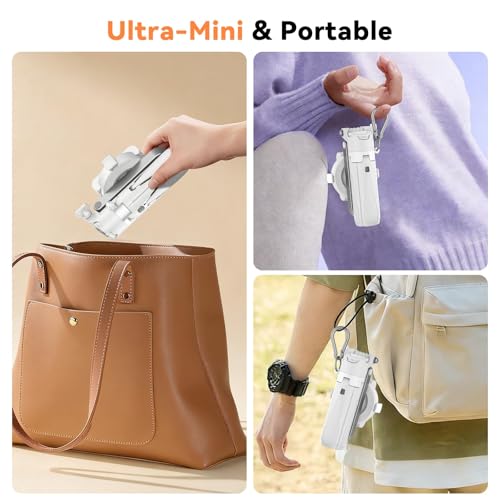 Mini selfie stick avec télécommande Bluetooth pour iPhone et Android - 3