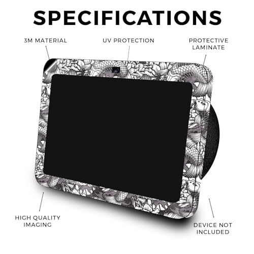 Image of Glossy Glitter Skin Compatible with Amazon Echo Show 8 (3rd Gen, 2023) - Angry Koi - Premium 3M Vinyl Protective Wrap Decal Cover - Easy to Apply, Crafted in The USA by MightySkins