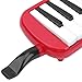 Beginner Melodica, 32 Keys Simple Melodica Portable Melodica with Carry Bag Melodica with Cornet Mouthpiece for Children Beginner Musical Training(red)