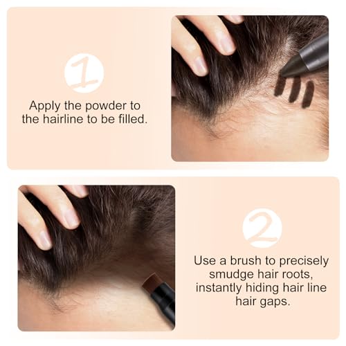 Boobeen Hairline Powder Stick - Waterproof Concealer for Thinning Hair, Graying Roots and Hair Loss