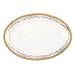 Lorren Home Trends La Luna Collection Bone China 57-Piece Red and 24K Gold Design Dinnerware Set, Service for 8