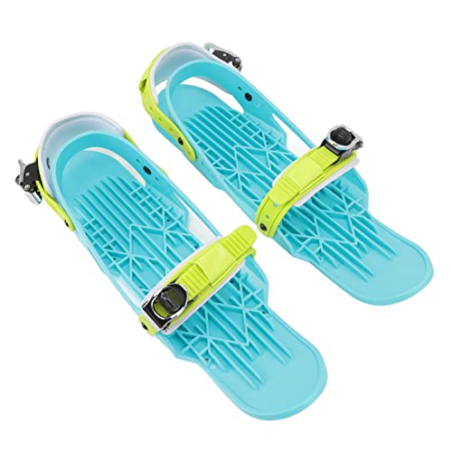 Mini Zapatos de Esquí, Hebilla de Metal Portátil, Talla única, Encuadernación Ajustable, Tablas de Esquí Cortas, Uso Seguro para Patinaje Cover