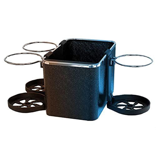 JZLPY Portavasos del Coche, Soporte Botella Consola Central, Portavasos Extraíble con Minidisco de Basura, Consola Central Soporte de Botella de Silicona Interior Asiento Delantero Organizador Cover