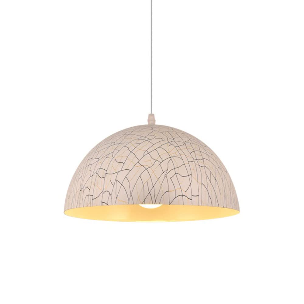 Lampe demi-ronde en métal suspension LED blanche pour régler la hauteur