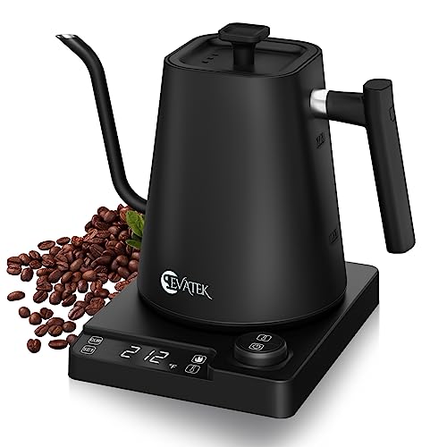 EVATEK Gooseneck Electric Kettle Temperature Control, 1L Electric Tea