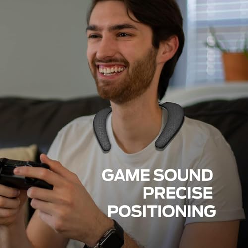 Image of Monster Boomerang Neckband Bluetooth Speaker, Neck Speaker Bluetooth Wireless, 12H Playtime, True 3D Stereo Sound, Portable Soundwear, IPX7 Waterproof, for Home Sport Outdoor