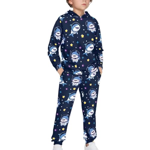 Renewold Boys Tracksuits Long Sleeve Kids Hoodie Sweatshirt and Jogger Sweatpants 2 Piece Sweatsuits Set Activewear