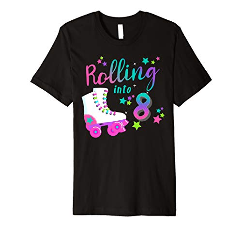 Roller Skate Birthday Shirt 5th 80's Outfit Decades Party
