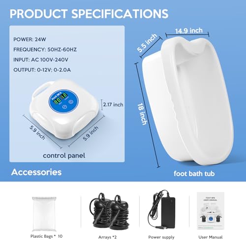 Máquina Detox Iónica para Pies con Temporizador LCD miniatura 6