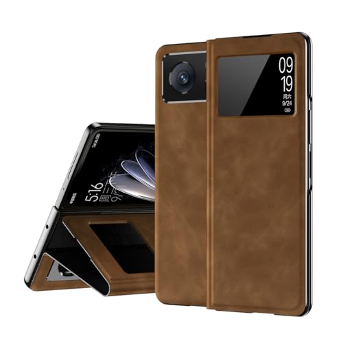 Housse Xiaomi Mix Fold 2 en cuir rigide rétro haut de gamme