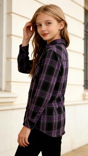 Image of SANGTREE Long Sleeved Flannel Shirt Button Down Plaid Shirts