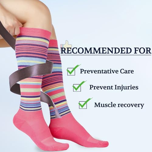 Image of 15-20 mmHg Cotton Compression Socks for Women & Men