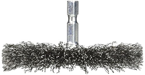 Image of Forney 72735 Wire Wheel Brush, Coarse Crimped with 1 /4-Inch Hex Shank, 3-Inch-by-.012-Inch (Pack of 5)