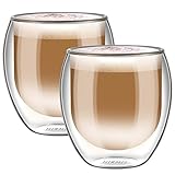 Usos múltiples: la taza de vidrio Hirmit es perfecta para cualquier momento que desee mantener aislado el café, el té o cualquier otra bebida fría o caliente. Perfecto para estaciones de café cerca de la cafetera, reuniones, días fríos y fiestas.