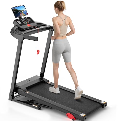Image of 300 lbs Capacity Treadmill for Home, 2.5HP Folding Treadmill w / 71 Preset Workouts