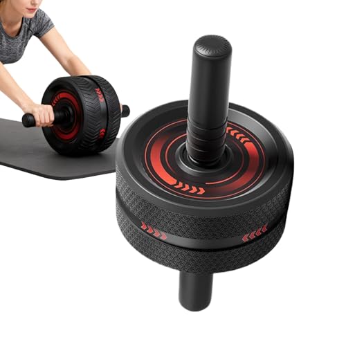 Rueda de abdominales compacta para ponerse en forma en el salón del apartamento