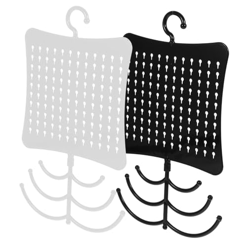 iplusmile 2 piezas Organizador de Joyas Mural Soporte Colgante para Pendientes y Collares Exhibidor de Almacenamiento Práctico para Hogar y Tienda Diseño Fácil de Montar Colores