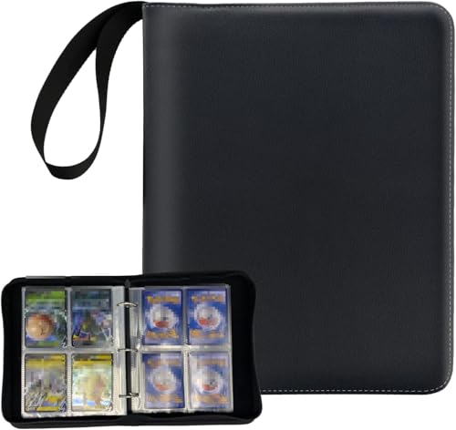 Livro de Coleção de Cartas Jogo Pacote Organizador Cartas Game King Pacote Coleção de Cartas (Preto-2)