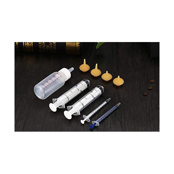 Xuanda Pet Feeding Bottle and Syringes with Nipples for Small Cat Dog Animals (Model 3) Xuanda Pet Feeding Bottle and Syringes with Nipples for Small Cat Dog Animals (Model 3)