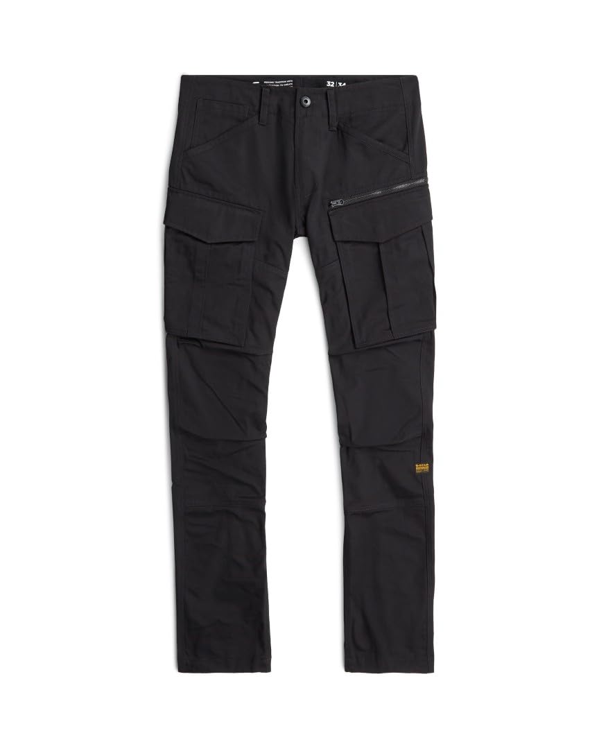 G-STAR Rovic Zip 3D Regular Tapered spodnie, Czarny (Dk Black D02190-e064-6484), 38W / 36L