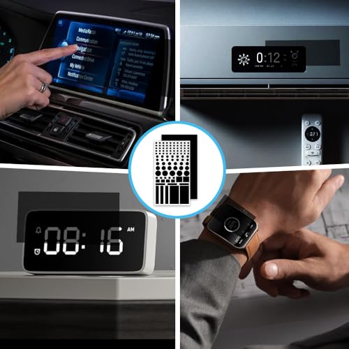 Gidwriy 6 Fogli Pellicola Oscurante Led,Adesivi Copri Led,Cover Oscurante,Light Dimming Stickers,Adesivi Blocco Della Luce,Foglio Attenuante Luminosità,Coperture Led Blackout Per Casa, Ufficio - 7