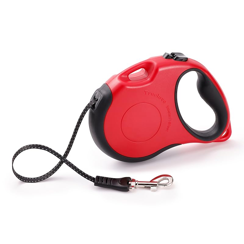WINHYEPET Truelove Tangle Free Retractable Dog Leash 16 Ft Strong Nylon Tape One-Handed Brake Pause Lock Dog Cat Owners Reliable TLL5001