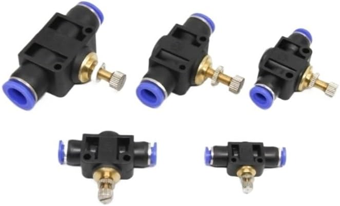 Pneumatic Push In Quick Joint Plug Hand Valve (L-SA-6,10pcs) Pack of 10/30