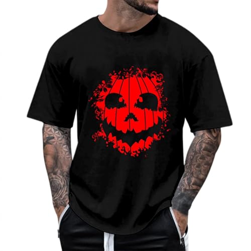 NNGOTD Halloween Shirts for Men Ugly Pumpkin Short Sleeve Casual T-Shirt Crew Neck Basic Tees Regular Fit Autumn Graphic Tee Thanksgiving Tops Horror T Shirts Adult Mens Halloween Costume (Black, XL) NNGOTD Halloween Shirts for Men Ugly Pumpkin Short Sleeve Casual T-Shirt Crew Neck Basic Tees Regular Fit Autumn Graphic Tee Thanksgiving Tops Horror T Shirts Adult Mens Halloween Costume (Black, XL)