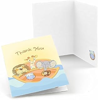 Big Dot of Happiness Noah's Ark - Baby Shower Thank You Cards (8 count)