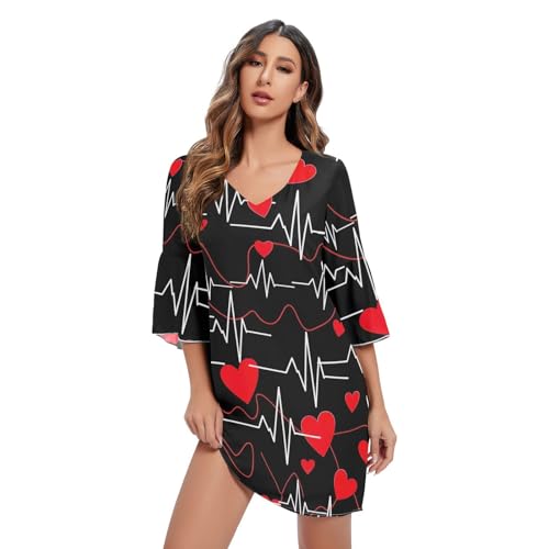 Robe hawaïenne courte idéale pour vos flâneries de vacances d'été
