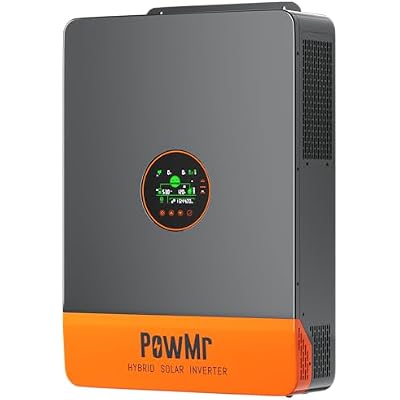PowMr 10000W Split Phase 48V to 120/240V AC Solar Inverter, UL1741 10KW Inverter with 200Amp MPPT Charge Controller, for 48V Lead Acid, Lithium Battery, User-Define Support up to 6 Unit Parallel