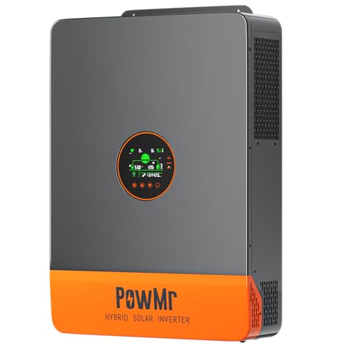 PowMr 10000W Split Phase 48V to 120/240V AC Solar Inverter, UL1741 10KW Inverter with 200Amp MPPT Charge Controller, for 48V Lead Acid, Lithium Battery, User-Define【 Support up to 6 Unit Parallel】