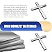 Zikefest 2PCS Cross Car Decals, Metal Jesus Cross Badge Stickers, 3D Individual Car Cross Emblem Decal, for Auto Trunk Body Tailgate Side Fenders, Auto Decoration (Silver)